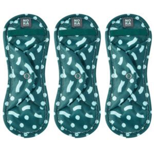 NORA - Serviettes hygiéniques lavables, paquet de 3