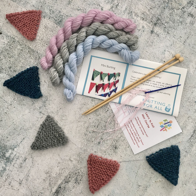 Knitting Kit: Mini Bunting