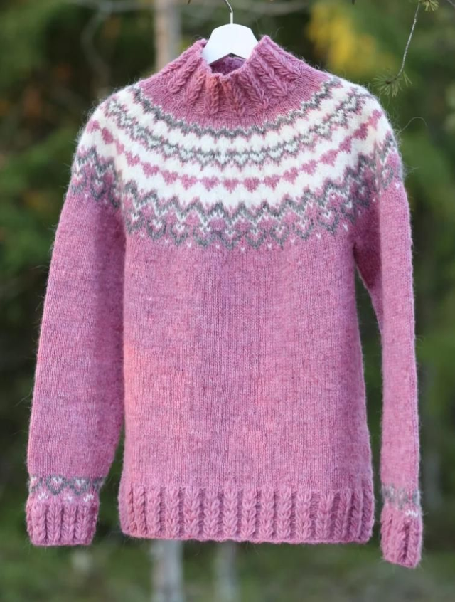 Hand Knitted Jumper hearts