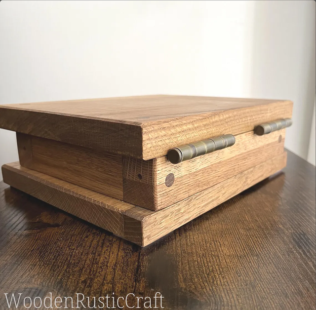 Rustic Reclaimed Oak Jewellery Box