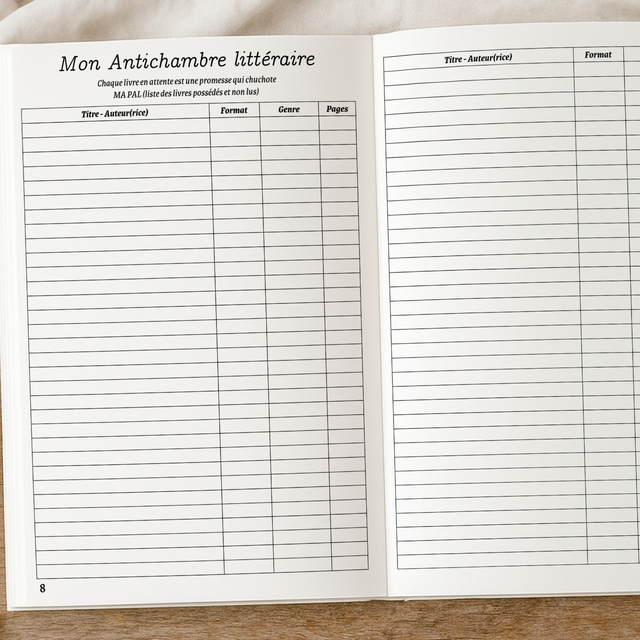 Journal de lecture 2 ans - Bleu