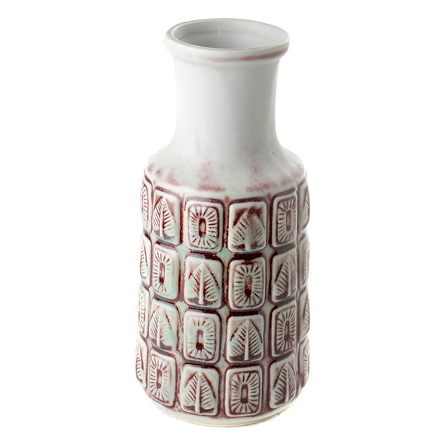 Vase esprit 50 vieux rose