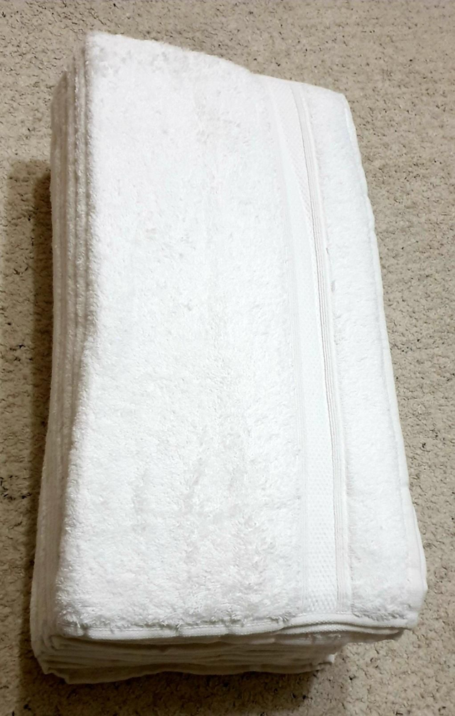 Serviettes 50x90 Lot de 6 pièces blanche