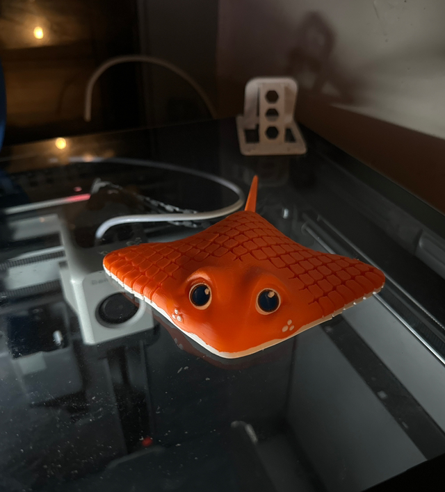 Figurine Flexible en 3D - Raie Manta Multicolore