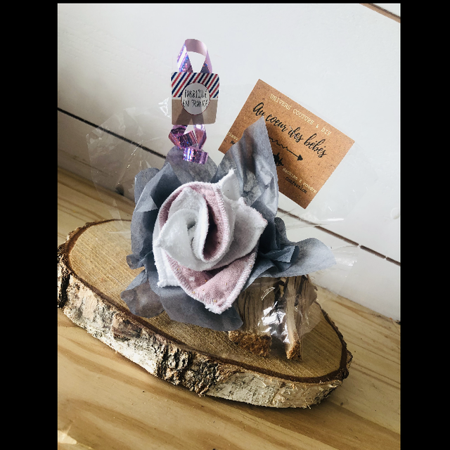 Rose de lingette bambou 