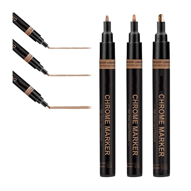 Poppy Crafts Chrome Markers 3 Pack – Copper