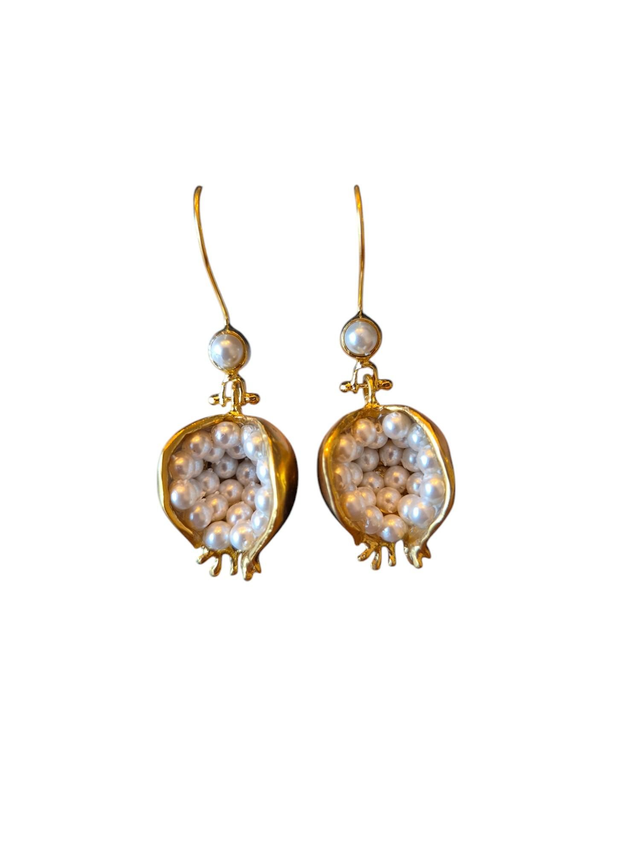 Boucles d&#039;oreilles grenade perle