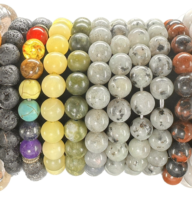 Bracelet - Round Bead Bracelet - 8mm