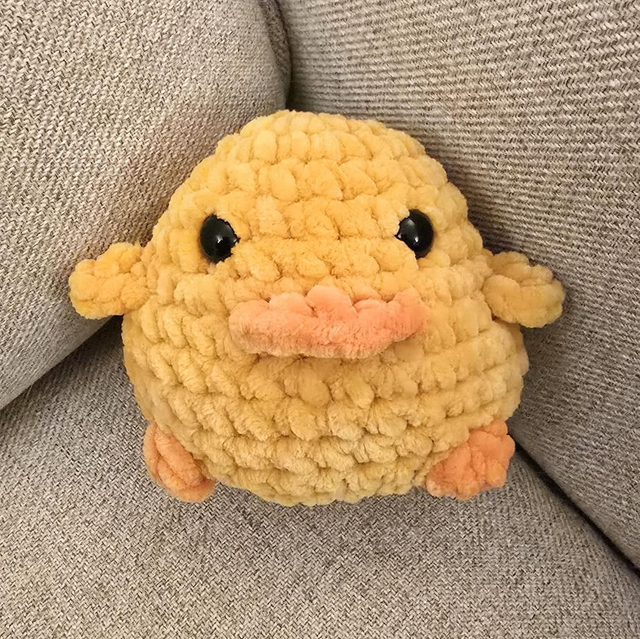 Grumpy Chick - Handmade Crochet Chick - Small Plush Toy