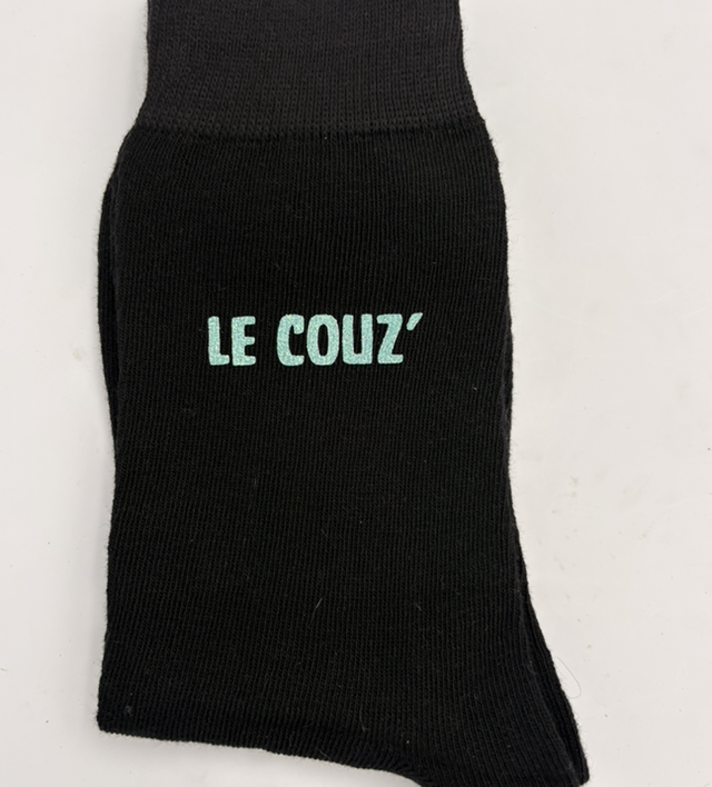 Chaussettes homme LE COUZ’ phospho bleu