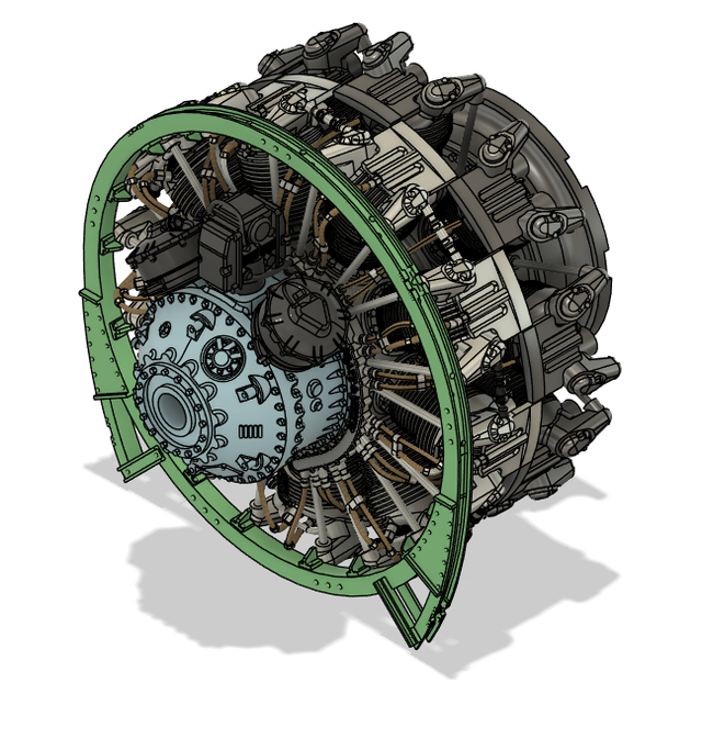 1/32 P-47M/N Thunderbolt engine expert for Trumpeter ref: ED-32012