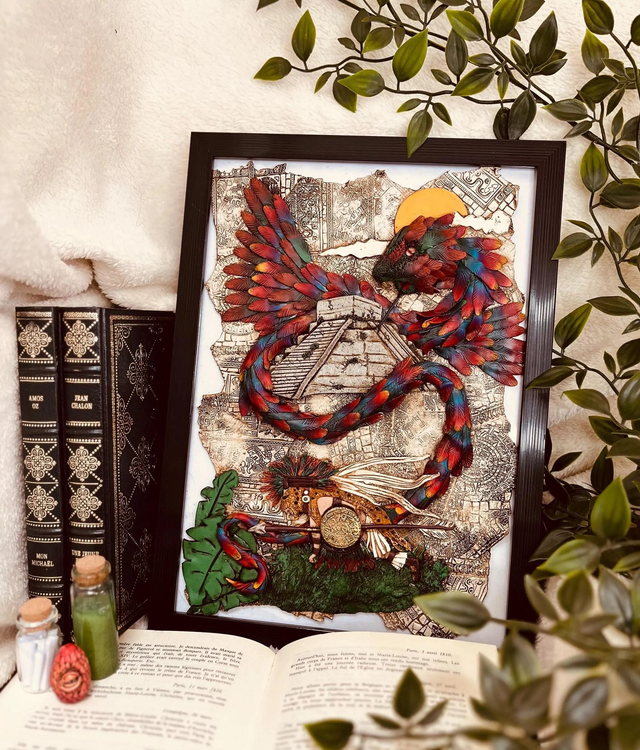 Tableau Quetzalcóatl – Légendes d’Amérique du Sud