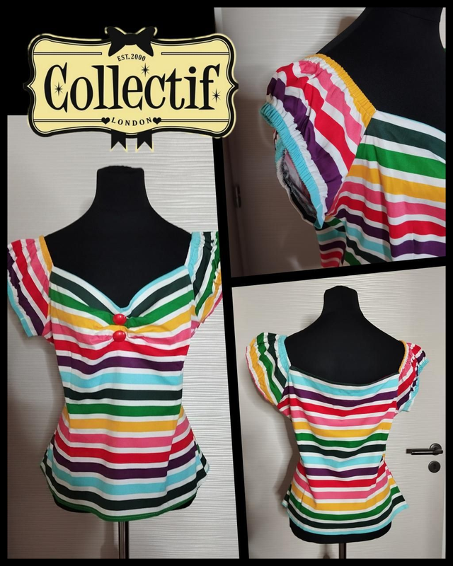 Blouse Collectif Dolorès Rayée T46