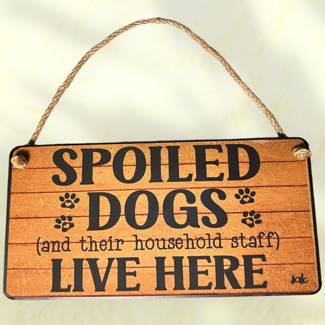 Hanging Wooden Sign 20 x 15 cm