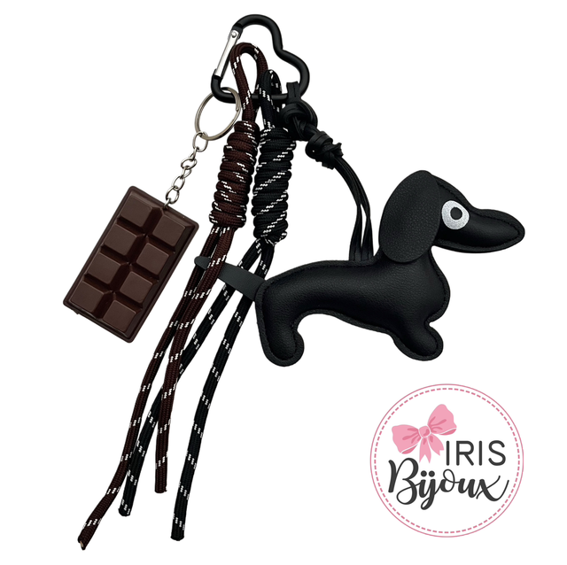 Charm da borsa con bassotto 