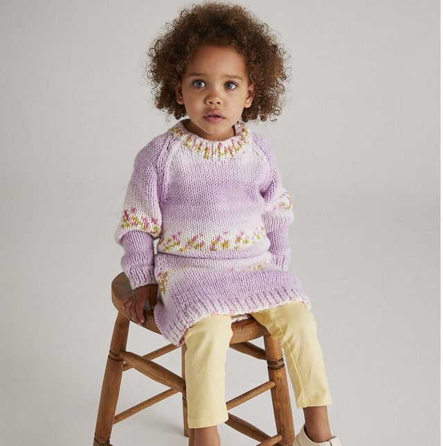 Flower Power Dress Baby Blossom Chunky Pattern 5569