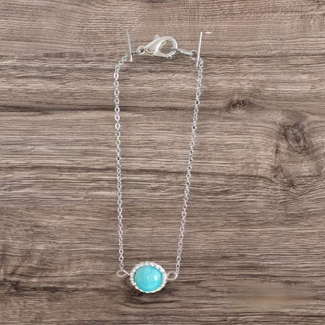 Bracelet chaine Amazonite