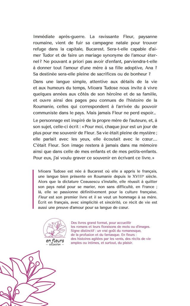 Fleur, une histoire roumaine