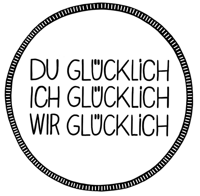 Stempel Glückskreis 7x7cm