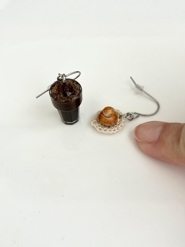 Orecchini Granita al Cioccolato e Brioche con il tuppo