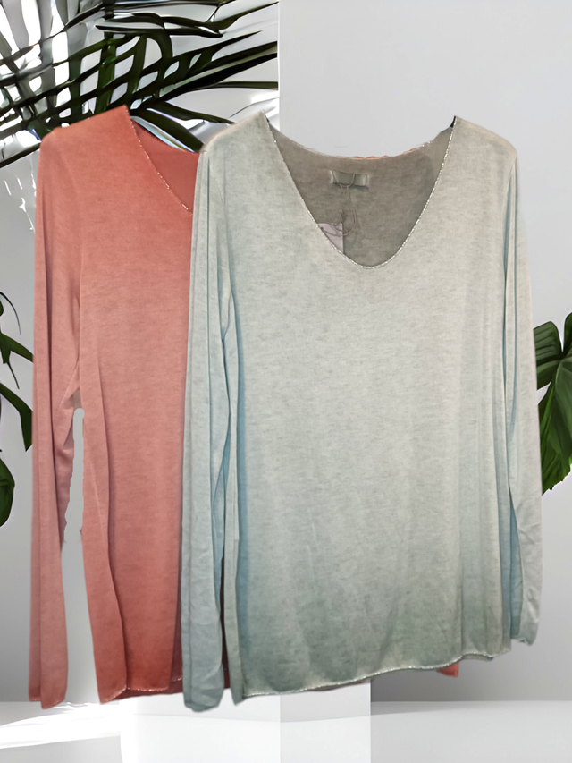 Pullover leicht Gr. 36-40 grün