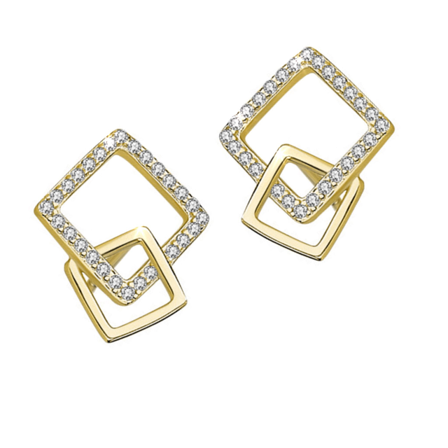 Ohrstecker Picasso – Geometrie trifft Glamour