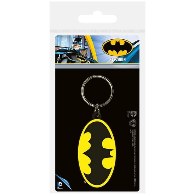 Warner Bros. Batman DC Comics Rubber Keychain Symbol 6 Cm