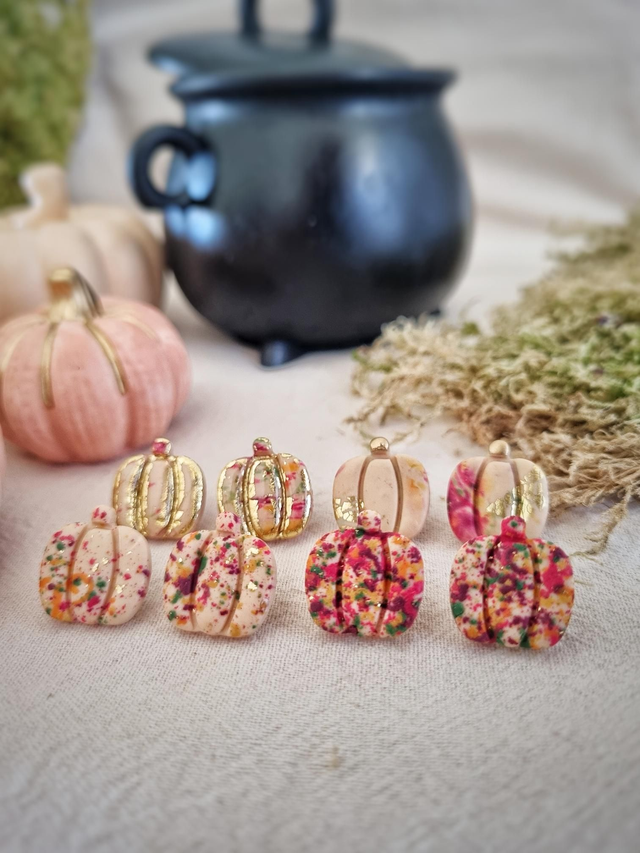 Collection Automne - Puces citrouille multicolore 