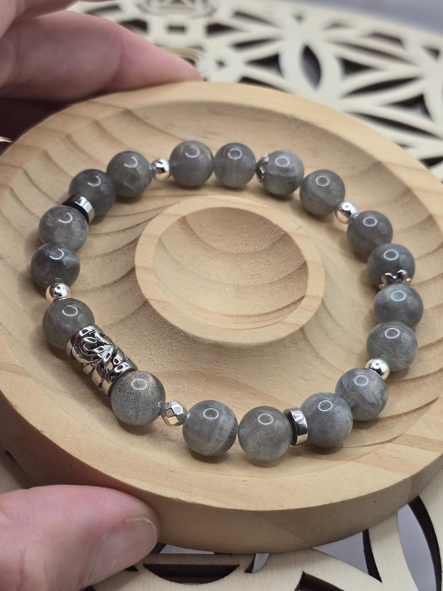 Bracelet Labradorite 0,8 cm