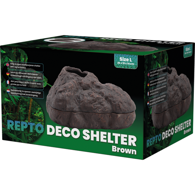 Repto Deco Shelter Brun – Cachette pour Reptiles