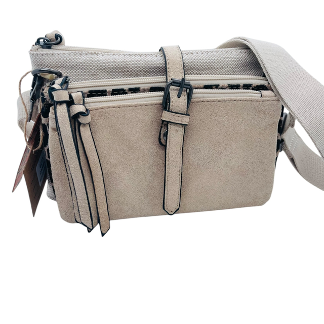 Besace en toile léopard 