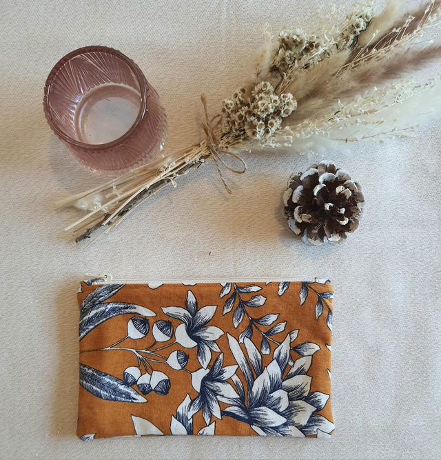 Trousse Jaune Fleurs