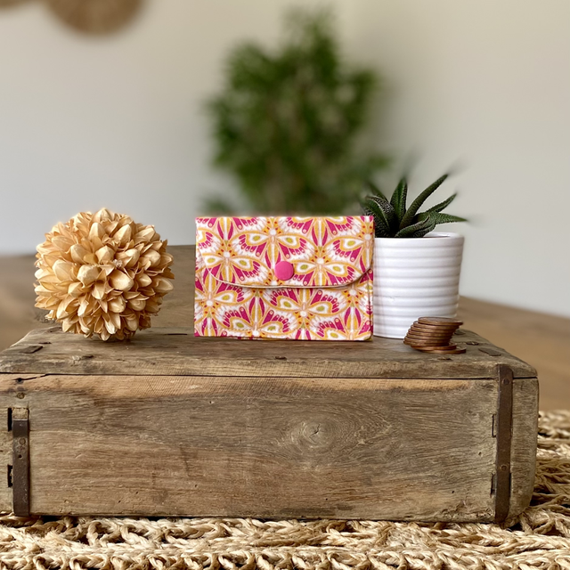 Card Wallet - Neon Butterflies