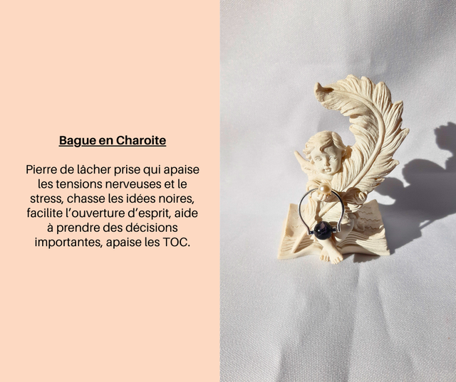 6- Bague en Charoite