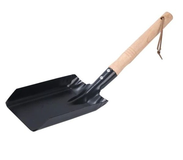 Pelle pratique avec manche en bois et tête en fer, Idéale pour le jardinage, le bricolage et l’entretien du chauffage
