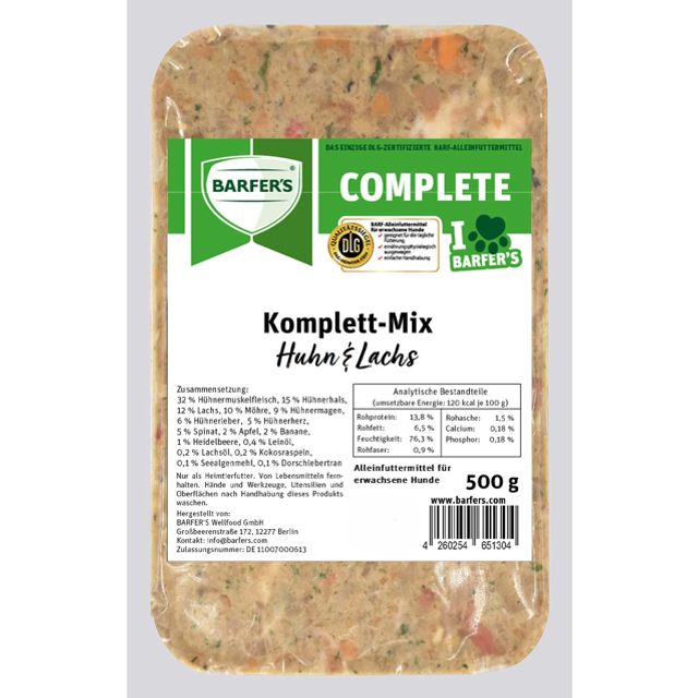 Komplett-Mix Huhn&Lachs 500g