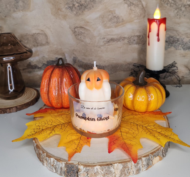 Bougie Pumpkin Ghost 