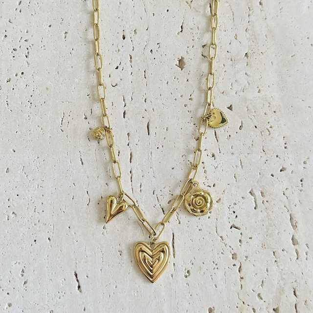 Ketting hartje goud 