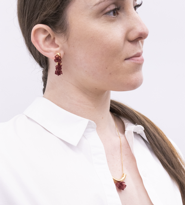 Colar Curvo 1 flor AGP01C002