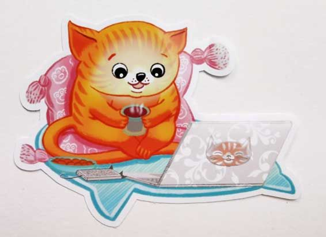 Die Cut Sticker "Catflix"