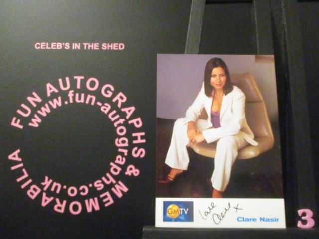 Clare Nasir Authentic Autographed GMTV 6x4 Cast Card (3)