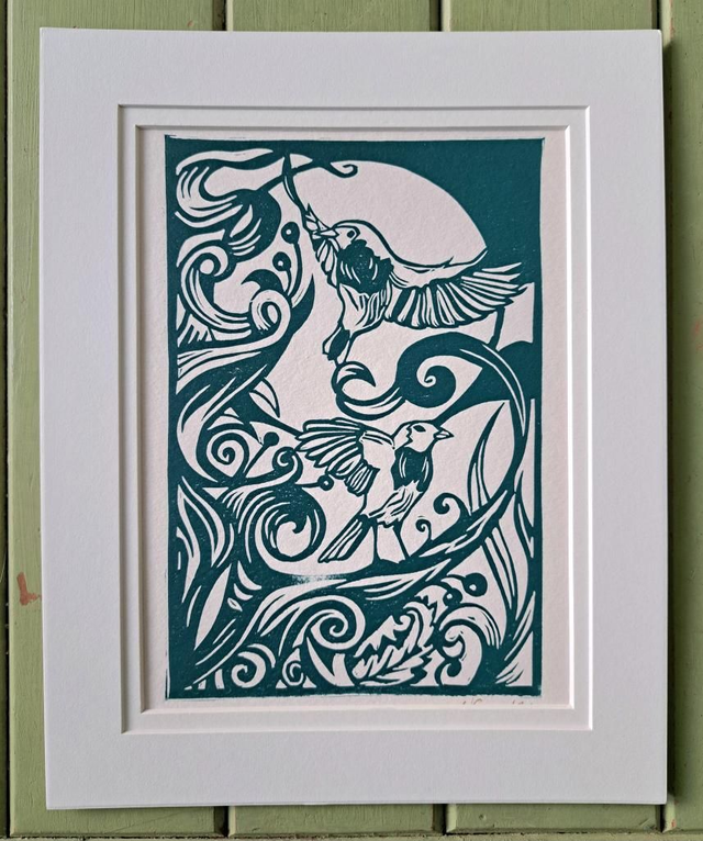 Handmade print with Robin&#039;s 