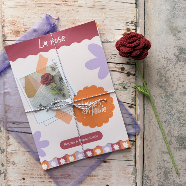 Kit crochet – La rose (personnalisable)