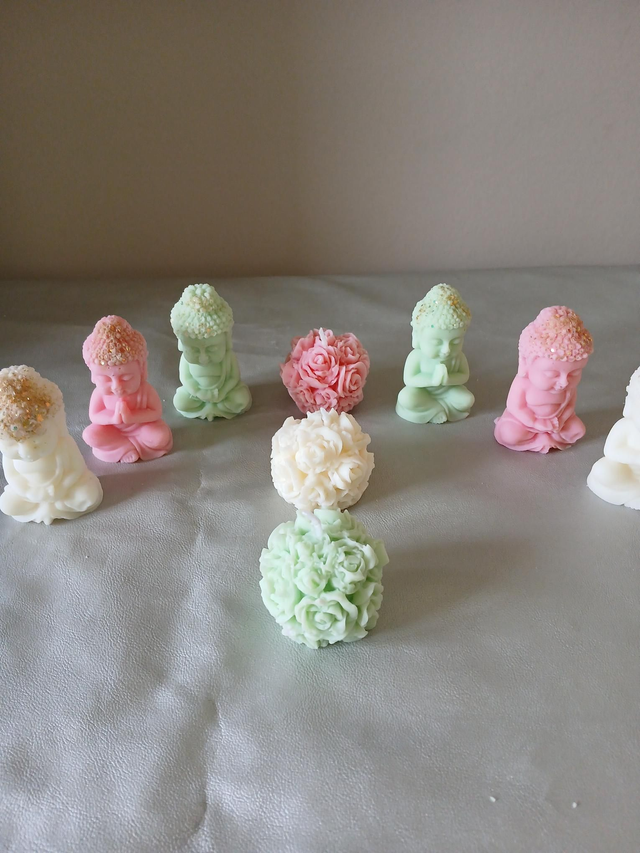 Petits bouddha ou fleur les 3