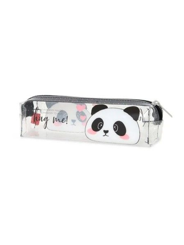 Legami Transparentes Federmäppchen - Pencil Case - Panda