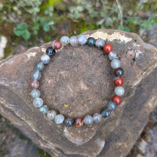 Jaspe Héliotrope AB (06mm)