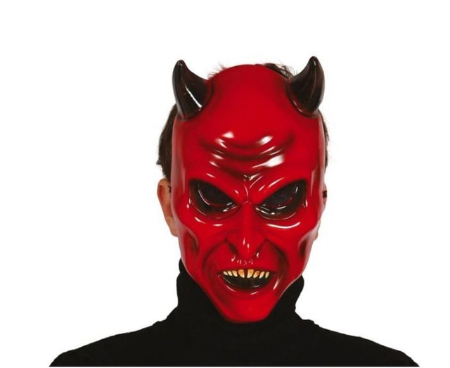 halloween , 2788  MASCHERA DIAVOLO PVC