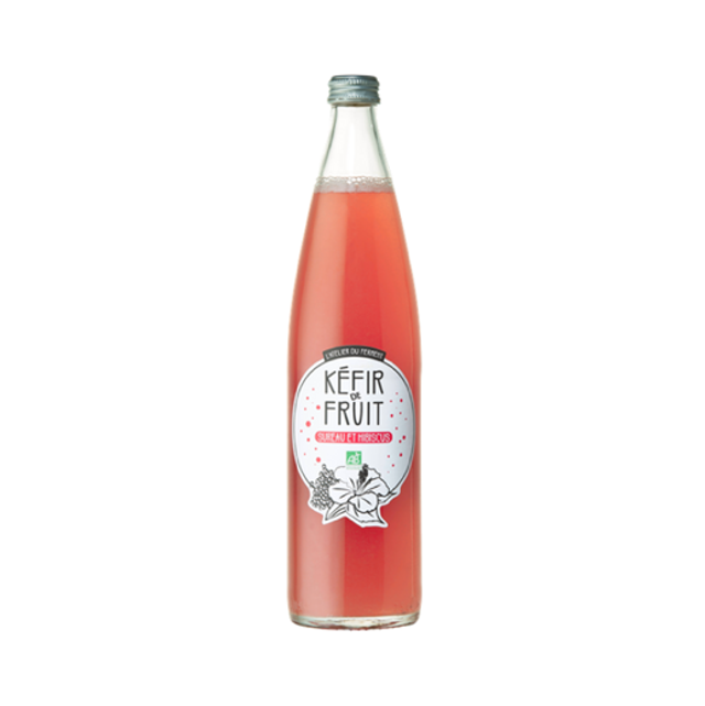 Kéfir de Fruit Sureau et Hibiscus Bio - 75cl