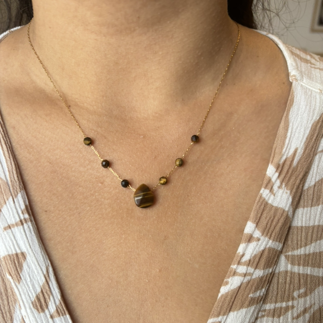 Collier olho de tigre 
