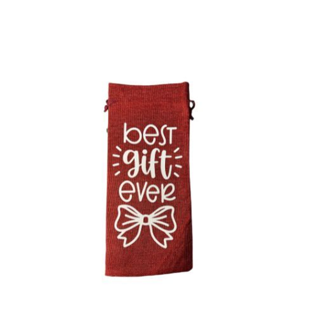 Eco-Friendly Jute Wine Gift Bag – Burlap Bottle Carrier